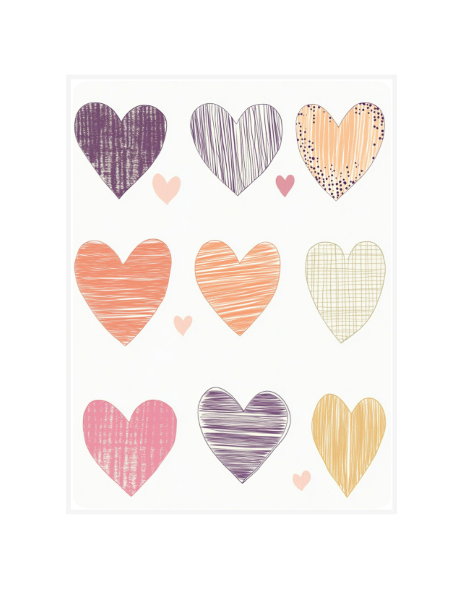 Textured Hearts